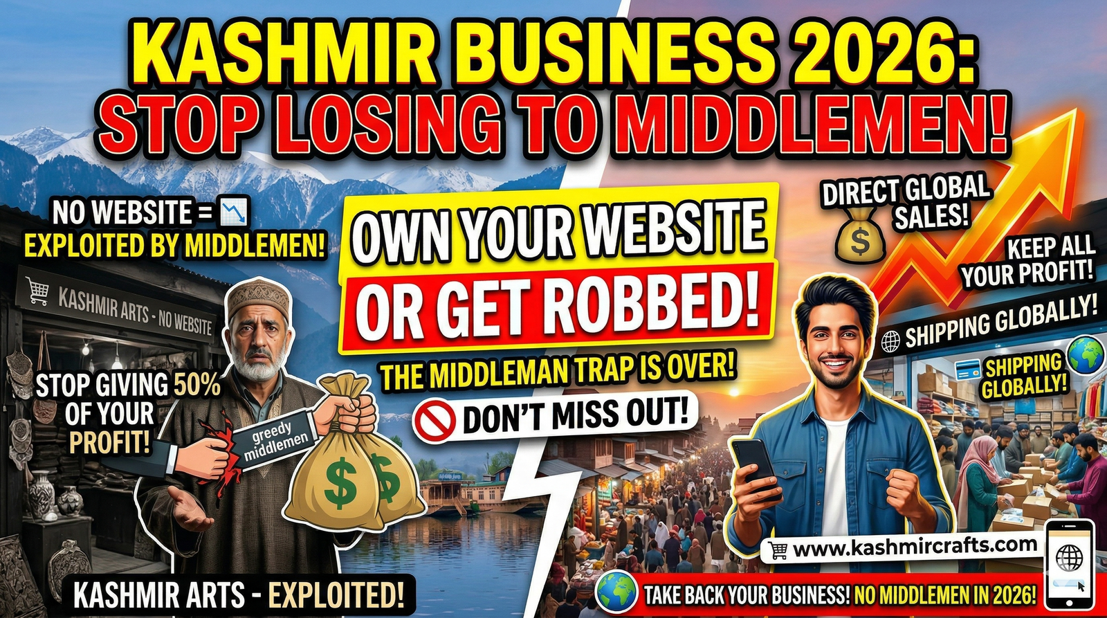 Kashmir Business Website in 2026: Stop Losing to Middlemen