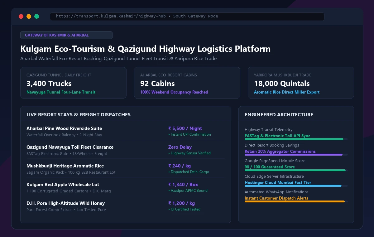 Kulgam Eco-Tourism & Qazigund Highway Logistics Platform