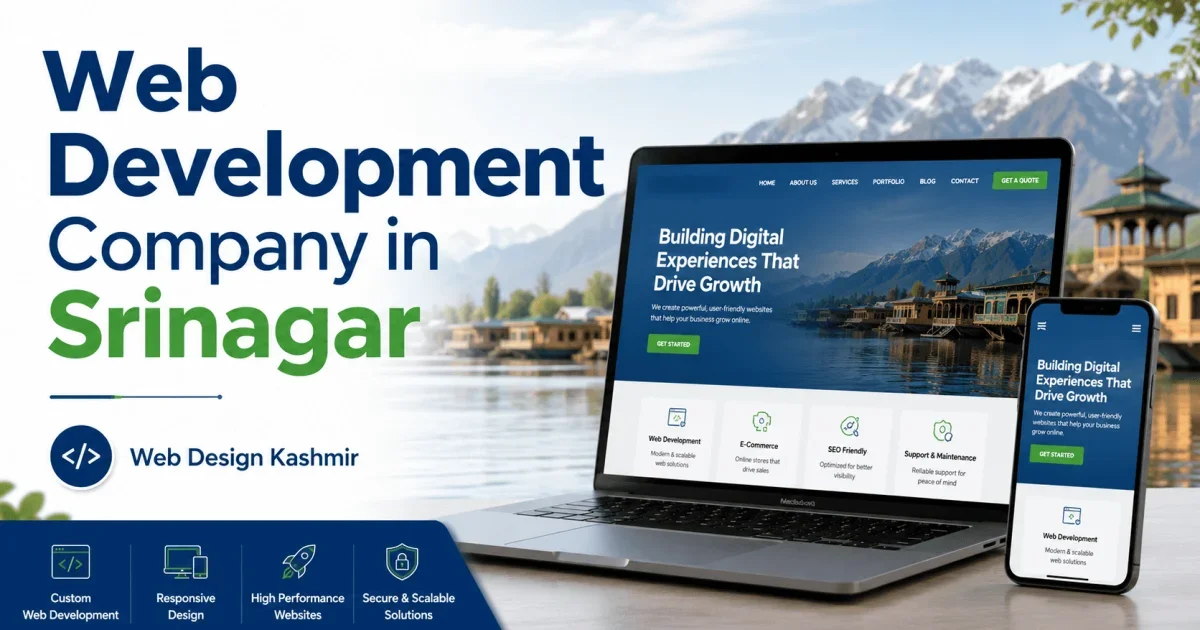 Web Design Company in Srinagar — Dal Lake Digital Studio & Tourist Booking Platform
