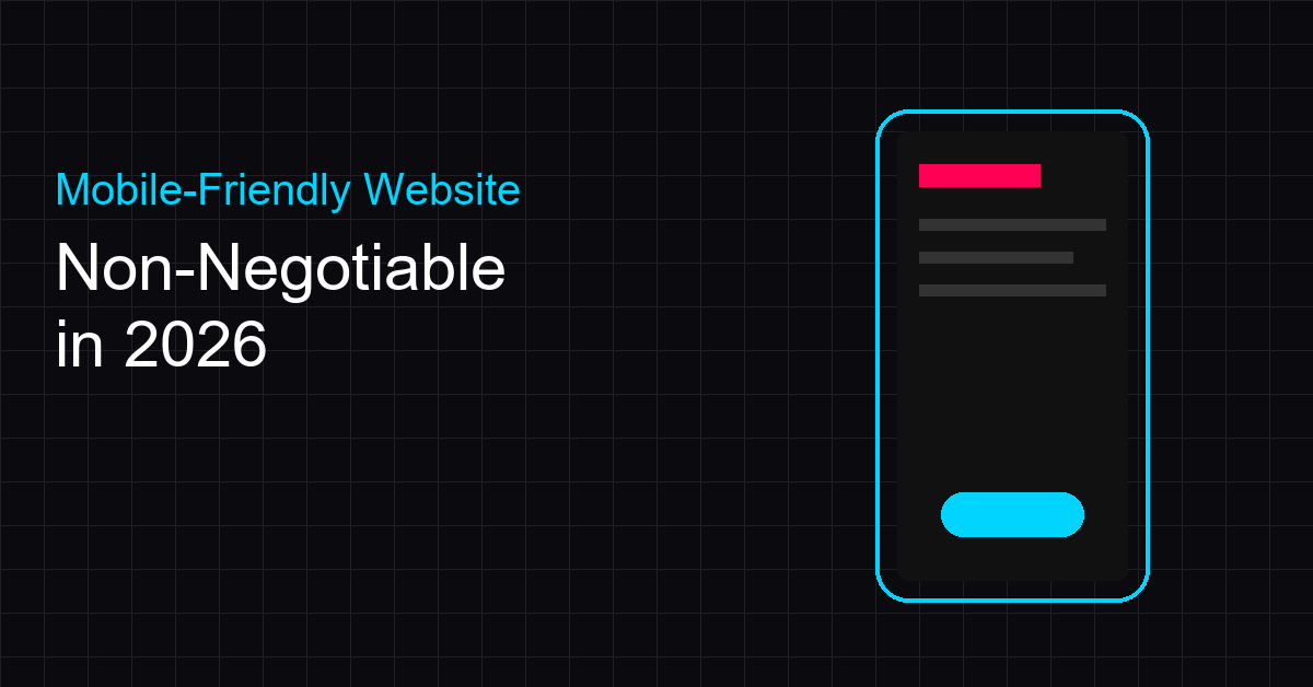 Mobile Friendly Website 2026 Hero Illustration