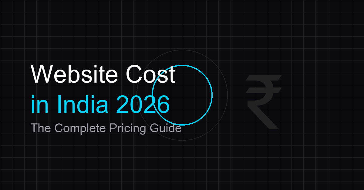 Website Development Costs in India 2026 abstract graph visualization