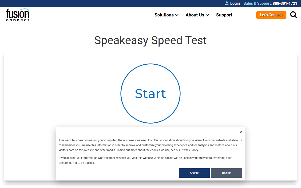 SpeakEasy Speed Test